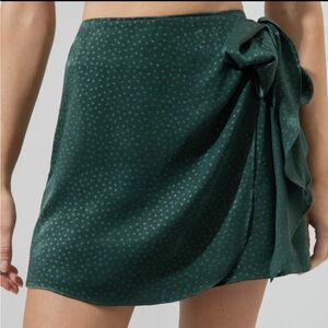 Sugarlips Cian Faux Wrap Mini Skort - Emerald green XS NWT